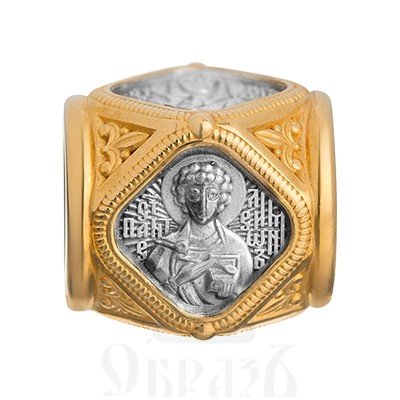 браслет «целители», серебро 925 пробы с золочением (арт. 115.432)